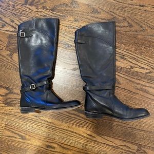 Frye knee high black riding boot